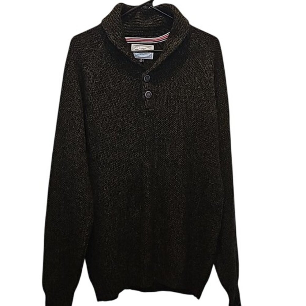 Flag & Anthem Santana Shawl Collar Textured Sweater Size Medium New Men's